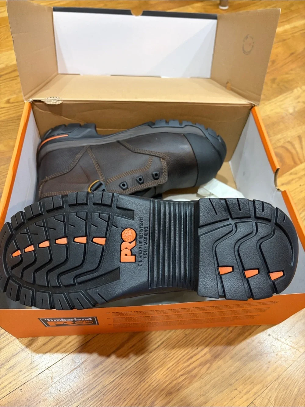 Timberland PRO Brown and Black Men's Work Boots 8.5M NWT